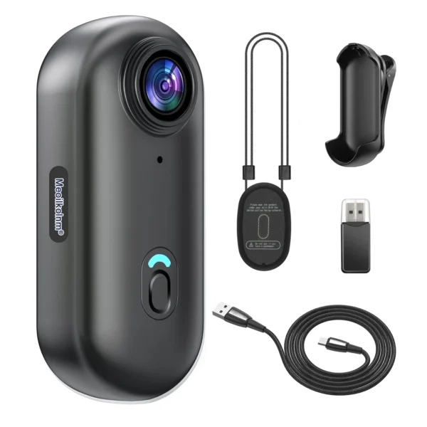 Caméra d'action étanche 4K 128GB UHD POV caméra Vloging téléphone intelligent magnétique WI-FI caméra corporelle